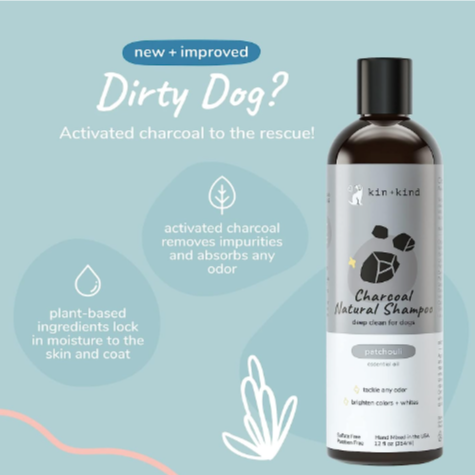 kin+kind Dog Shampoo - Deep Clean, Dirt & Odor Remover